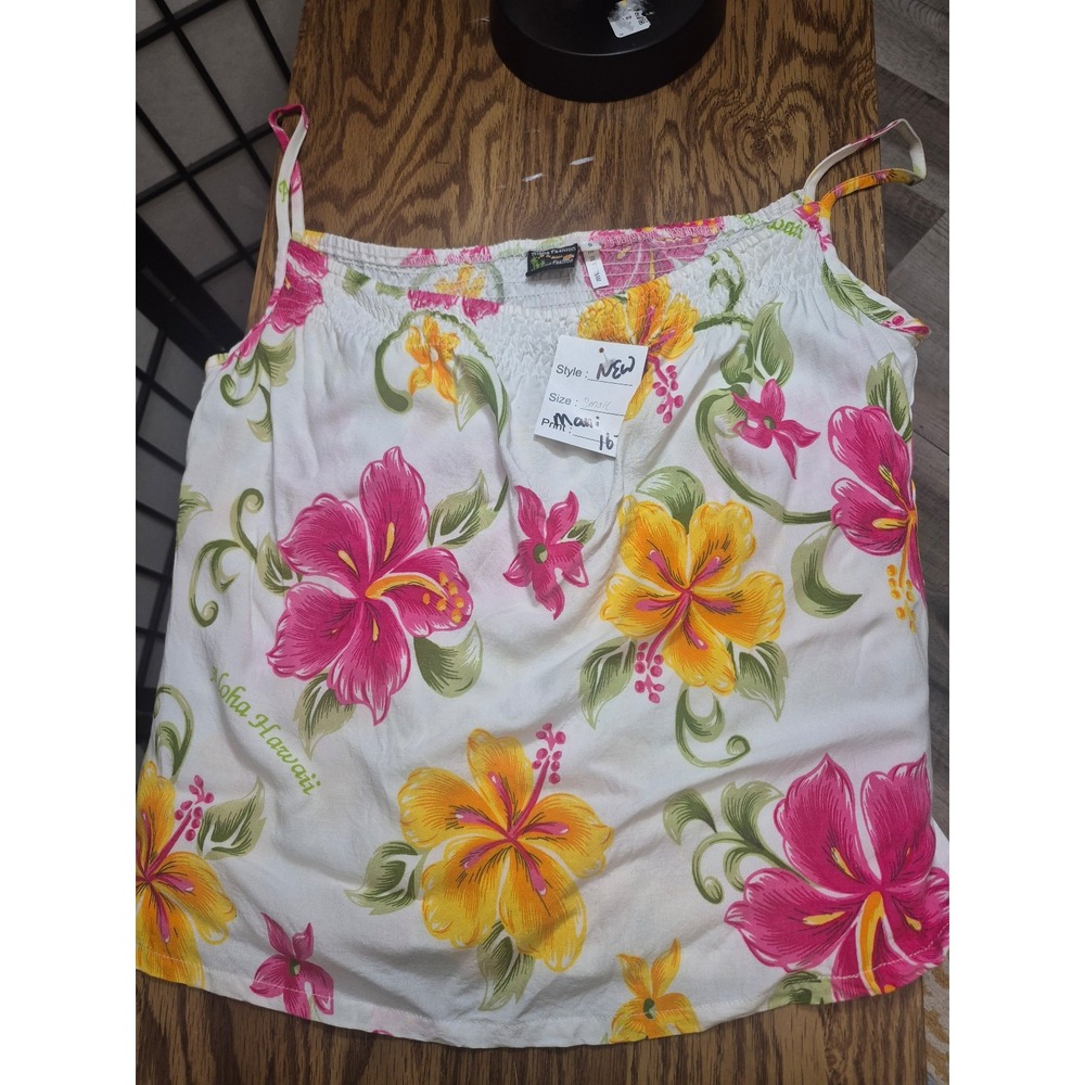 Lahaina Hawaiian Tropical Maui tank top size small
